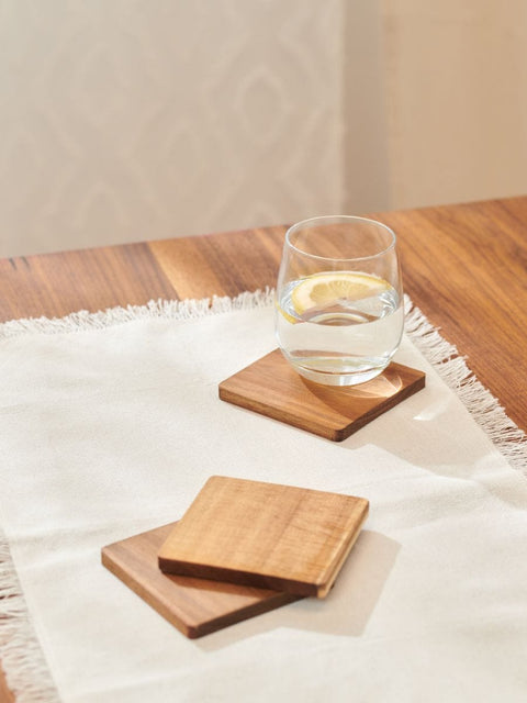 Sinsay Light Brown Pack Of 4 Coasters 10x10cm | Sinsay In Lebanon