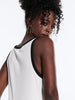 Sinsay Women's White & Black Slim Fit Tang Top | Sinsay In Lebanon