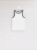 Sinsay Women's White & Black Slim Fit Tang Top | Sinsay In Lebanon