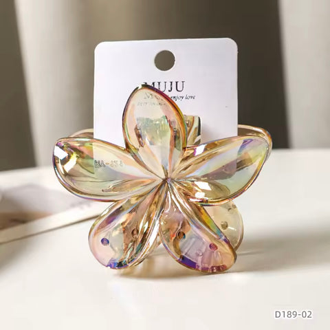 Muju Transparent Flower Hair Clips |Muju In Lebanon