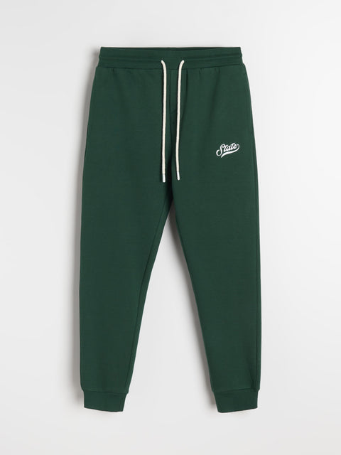 Sinsay Men's Steel Green Sweatpants With Cuffs | Sinsay In Lebanon