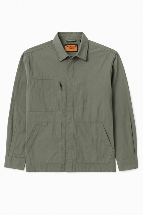Jack & Jones Men's Core Agave Green Pocket Overshirt | Jack & Jones In Lebanon