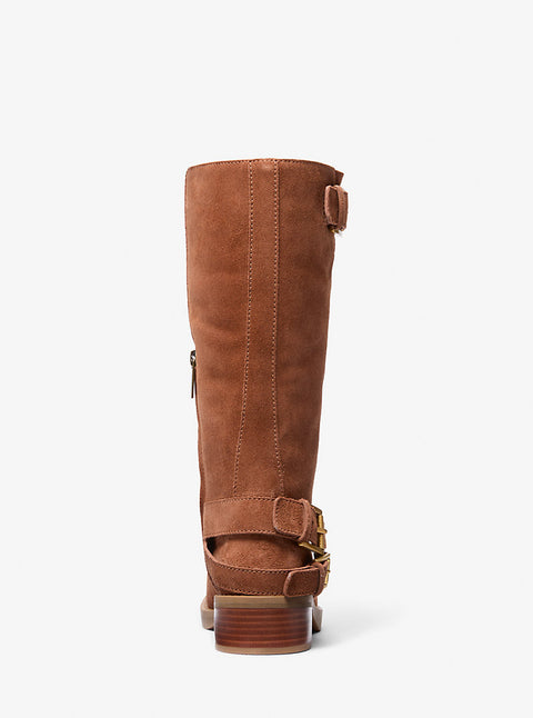 Michael Kors Women's Copper Crosby Suede Moto Boots | Michael Kors In Lebanon