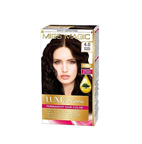 Miss Magic Luxe Colors Permanent Hair Colour Natural  Brown 4.0