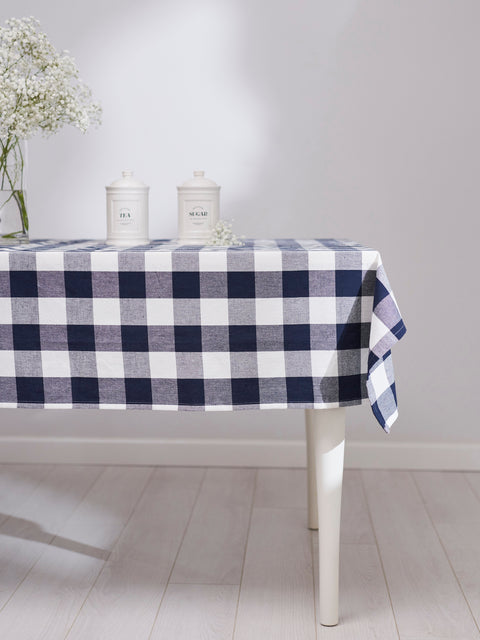Sinsay Navy Blue Checkered Tablecloth | Sinsay In Lebanon