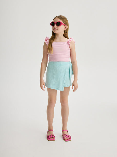 Reserved Girl's Baby Blue Shorts | Reserved In Lebanon