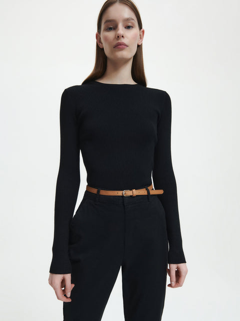 Reserved Women's Black Chino Trousers | Reserved In Lebanon