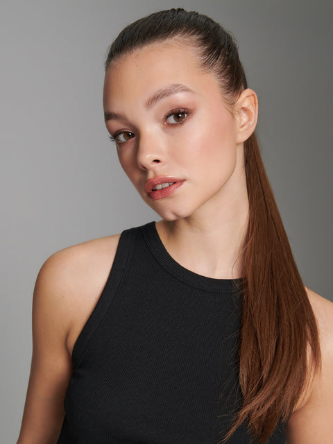 Sinsay Women's Black Rib Sleeveless Crew Neck Blouse|Sinsay In Lebanon