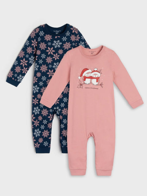Sinsay Baby Girl Pack Of 2 Multicolor Long-Sleeve Overalls | Sinsay In Lebanon