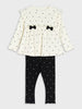 Sinsay girl white/black 2 piece set AYA