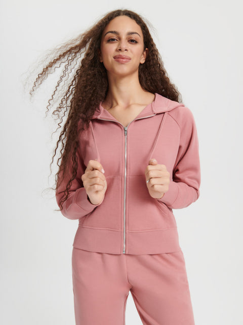 Sinsay Women's Dusty Rose Zip Up Hooded Jacket|Sinsay In Lebanon