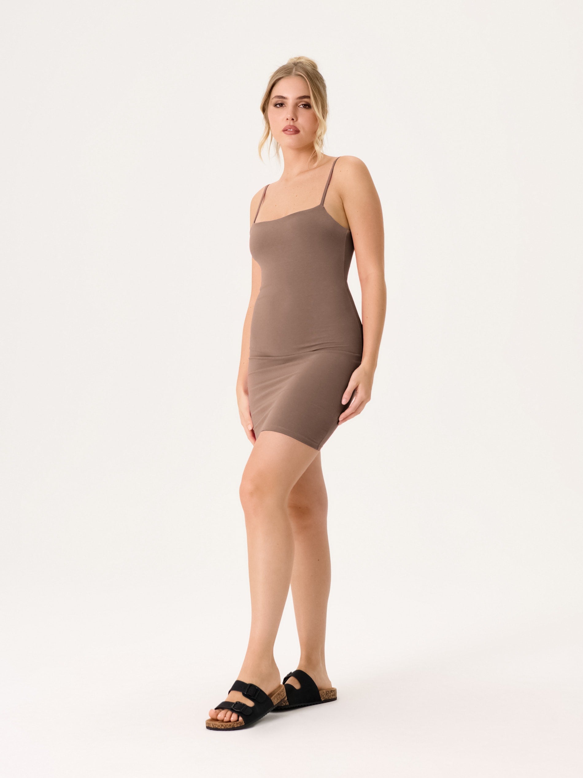 Sinsay Women's Brown Tight Mini Dress | Sinsay In Lebanon
