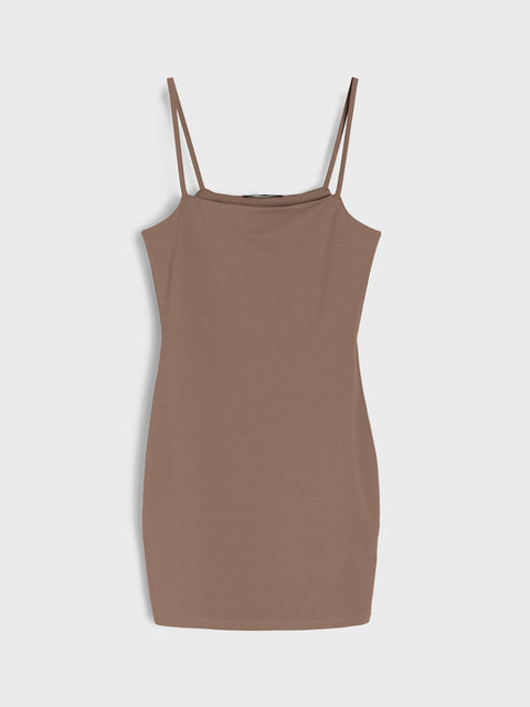 Sinsay Women's Brown Tight Mini Dress | Sinsay In Lebanon