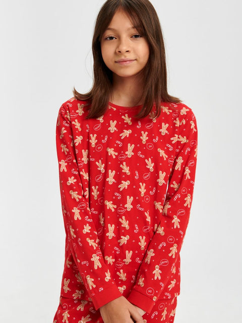 Sinsay Girl's Red X-Max Printed Pajama Top | Sinsay In Lebanon