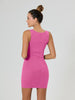 Sinsay Women's Pink Ribbed Mini Dress | Sinsay In Lebanon
