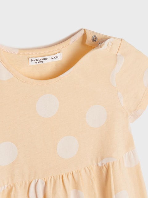 Sinsay Baby Girl's Peach Polka Dot Dress | Sinsay In Lebanon