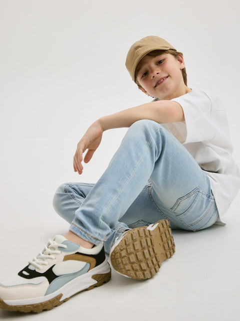 Reserved Boy's Light Blue Slim Fit Distressed Effect Jeans | Reserved In Lebanon