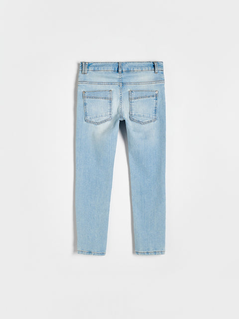 Reserved Boy's Light Blue Slim Fit Distressed Effect Jeans | Reserved In Lebanon