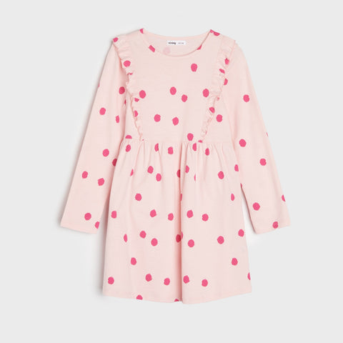 Sinsay Baby Girl's Pastel Pink Ruffle Details Dress | Sinsay In Lebanon