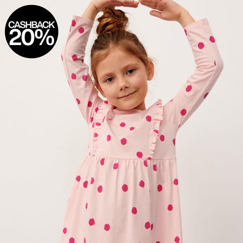 Sinsay Baby Girl's Pastel Pink Ruffle Details Dress | Sinsay In Lebanon
