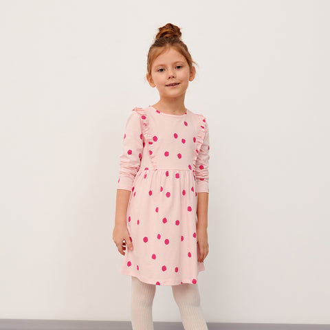 Sinsay Baby Girl's Pastel Pink Ruffle Details Dress | Sinsay In Lebanon