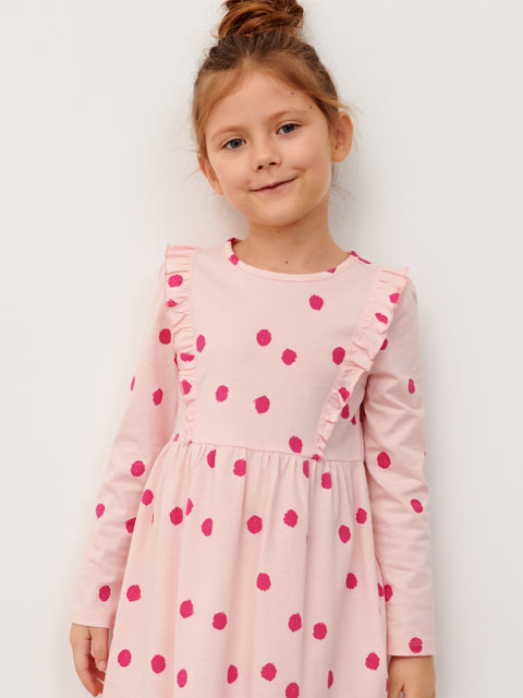 Sinsay Baby Girl's Pastel Pink Ruffle Details Dress | Sinsay In Lebanon