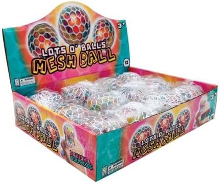 Raymond Geddes Lots O Mesh Balls 12 Colorful Squeeze Balls Per Pack| Geddes In Lebanon