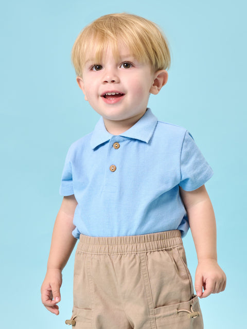 Sinsay Baby Boy's Baby Blue Polo T-Shirt|Sinsay In Lebanon