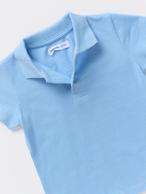 Sinsay Baby Boy's Baby Blue Polo T-Shirt|Sinsay In Lebanon