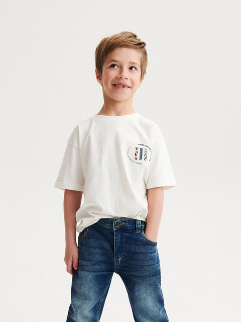 Reserved Boy's Dark Blue Elastic Regular Jeans |Reserved In Lebanon