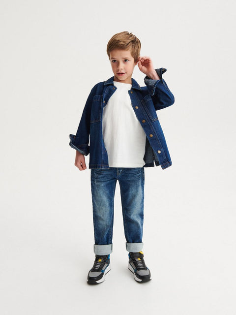 Reserved Boy's Dark Blue Elastic Regular Jeans |Reserved In Lebanon