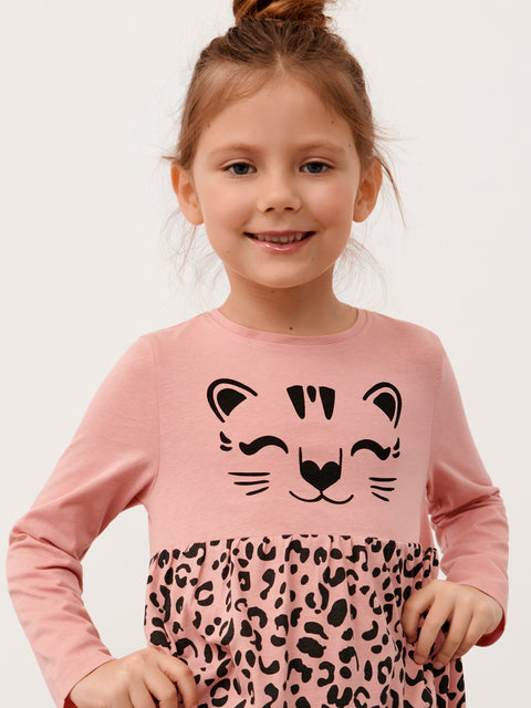 Sinsay Baby Girl's Pink Printed Dress | Sinsay In Lebanon