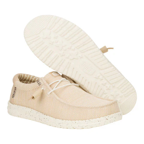 Hey Dude Men's Beige Wally Stretch Sox Loafer | Hey Dude In Lebanon