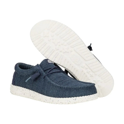 Hey Dude Men's Navy Wally Stretch Sox Loafer | Hey Dude In Lebanon