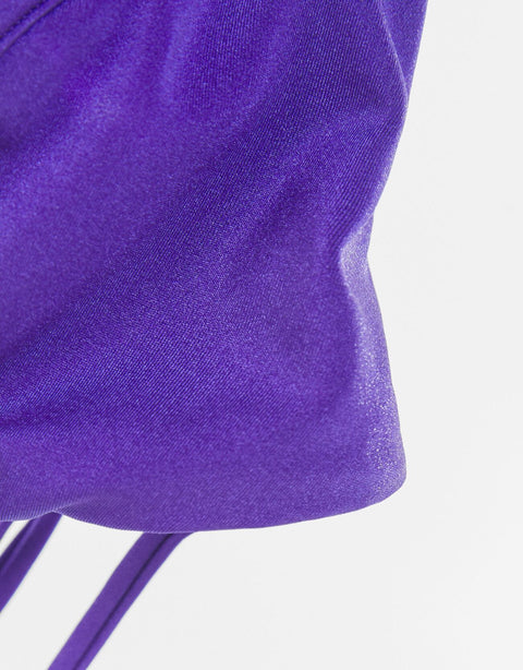 Bershka Women's Purple Bikini Bottom with straps 4192/631/603