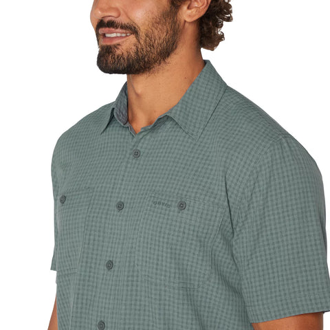 Orvis Men's Green UPF 30 Relaxed Fit Quick-Dry Short Sleeve Woven Shirt | Orvis In Lebanon