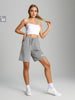 Sinsay Women heather grey short AYA