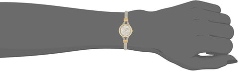 Laura Ashley Women's Two-Tone  Gold Thin Bangle Floral Dial Watch | Laura Ashley In Lebanon