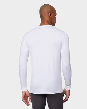 Heat Plus Men's White Pajama Top ABF593 shr