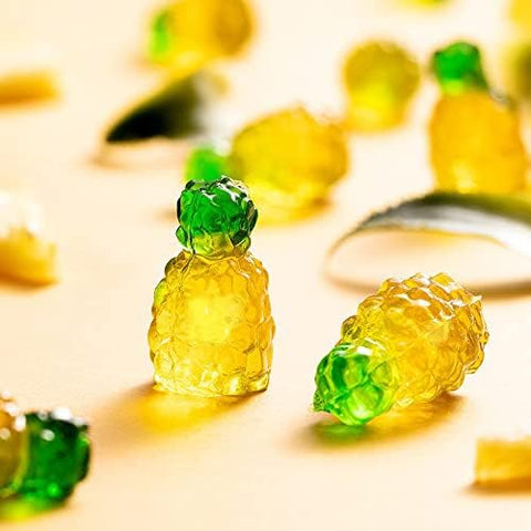 AMOS 4D Gummy Fruit Filled Candy Pineapple Burst 65GR | AMOS In lebanon