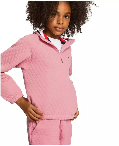 Tommy Hilfiger Girl's Pink Toddler and Lit Pale Primrose Sweatshirt | Tommy Hilfiger In Lebanon