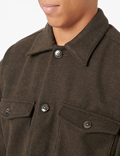 Jack & Jones Men's Brown Jorollie Overshirt Ls Noos Long Shirt | Jack & Jones In Lebanon