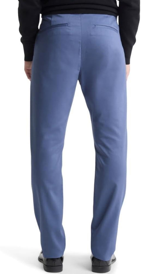 Calvin Klein Men's Blue  Modern Stretch Chino Wrinkle Resistant Pants   | Calvin Klein in Lebanon