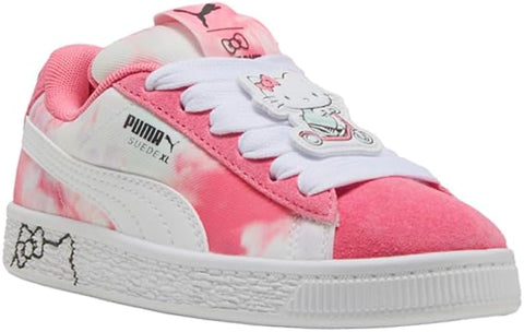 Puma Girl's White & Rose X Hello Kitty Suede Lace Up Sneakers | Puma In Lebanon