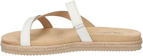 Easy Street Women's White Song Slide Slipper |Easy Street  In Lebanon