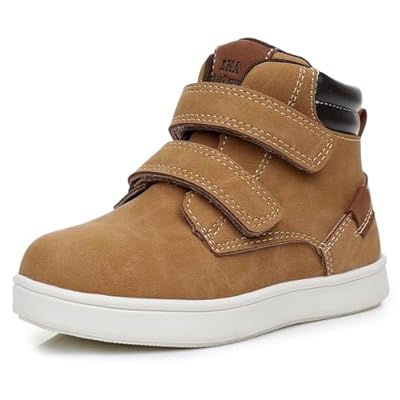 Apakowa Baby Boy Tan Double Strap High-Top Sneacker | Apakowa in Lebanon