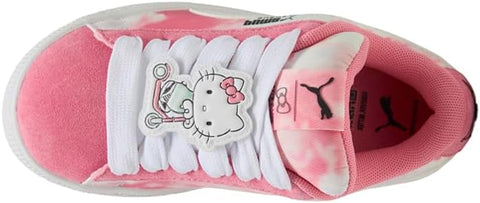 Puma Girl's White & Rose X Hello Kitty Suede Lace Up Sneakers | Puma In Lebanon