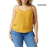 Mango Women's Yellow Sleeveless Blouse| Mango in Lebanon