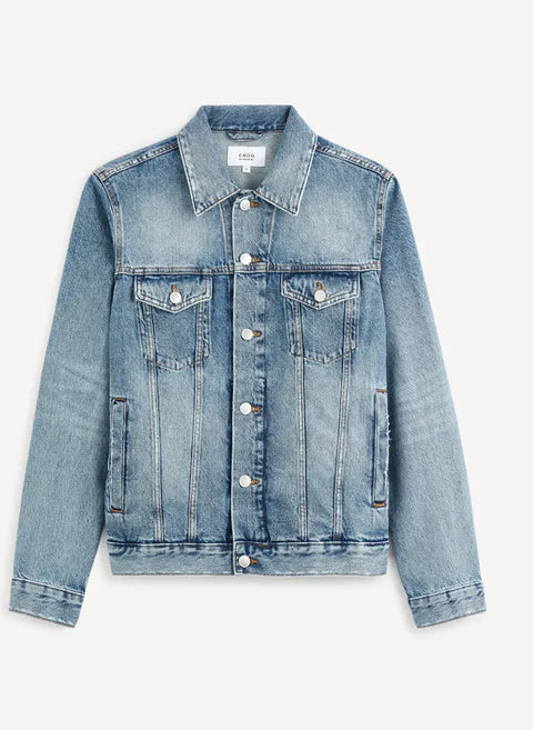 Celio Men's Blue Gudens Denim Jacket | Celio In Lebanon