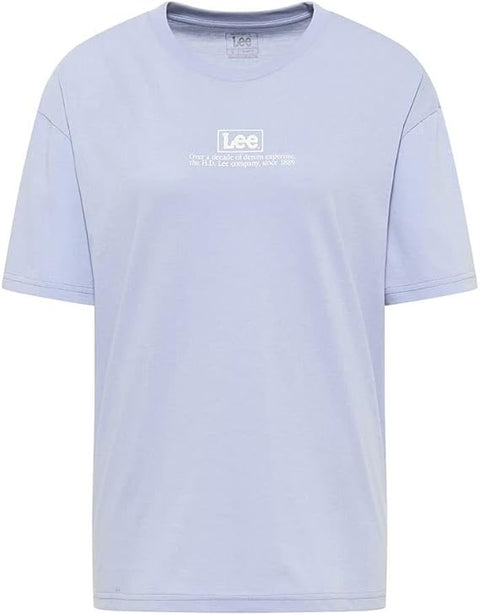 Lee Women's Light Blue Essential Graphic Fit T-Shirt | Lee In Lebanon